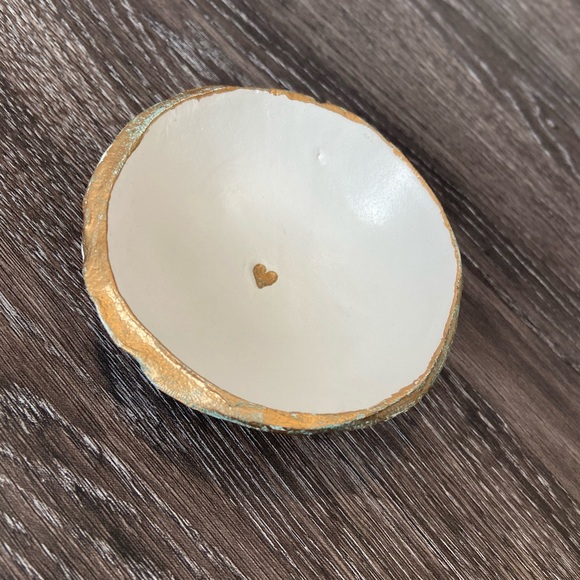 Other - White and Gold Ring Dish